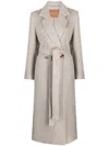 Rejina Pyo Gracie Double-breasted Wool-blend Coat In Braun