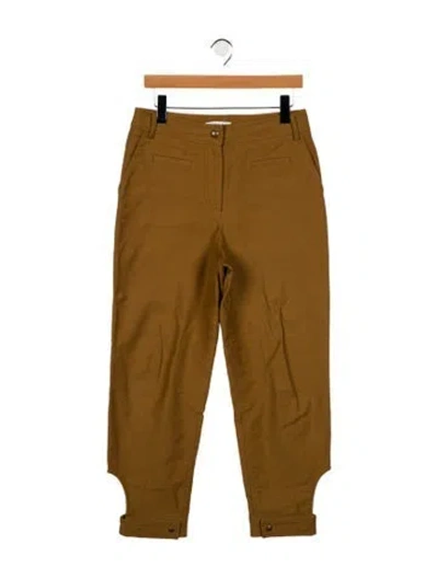 Pre-owned Rejina Pyo High-rise Straight Leg Jeans In Brown