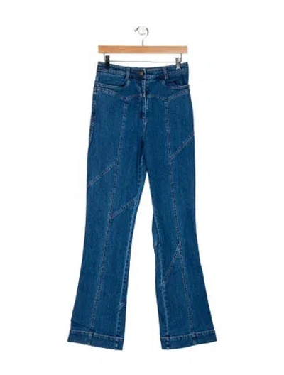 Pre-owned Rejina Pyo High-rise Wide Leg Jeans In Blue