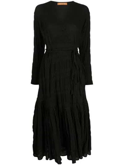 Rejina Pyo Irena Wickelkleid In Black