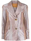 Rejina Pyo Einreihiger Blazer In Brown