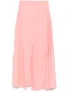 Rejina Pyo Joey Midi Skirt In Pink