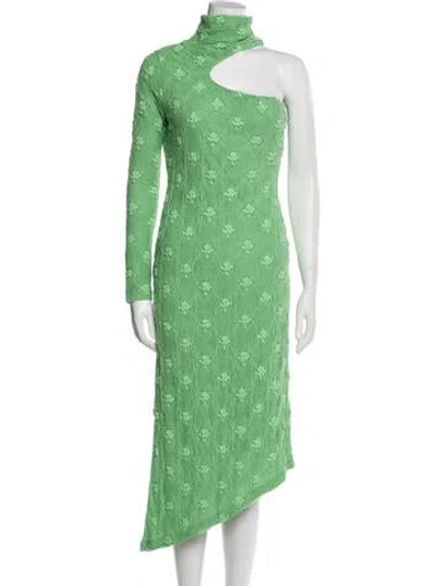 Pre-owned Rejina Pyo Kiki Long Dress In Green