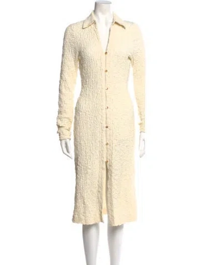 Pre-owned Rejina Pyo Knee-length Dress In Neutral