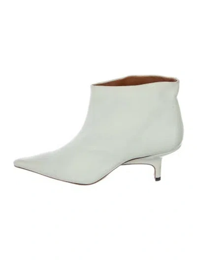 Pre-owned Rejina Pyo Leather Boots In Green