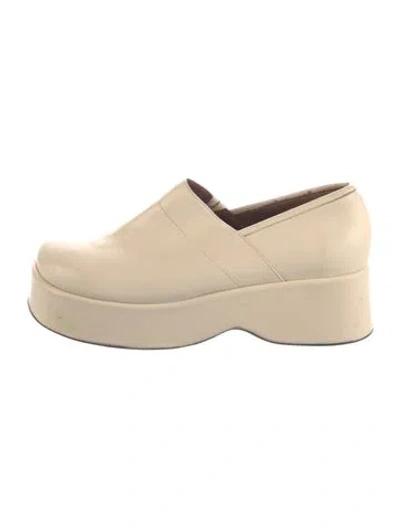 Pre-owned Rejina Pyo Leather Loafers In Neutral