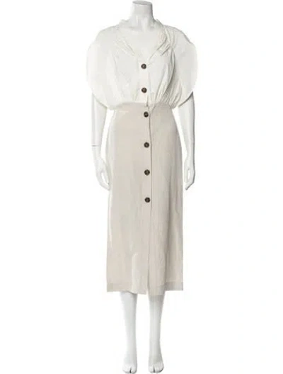 Pre-owned Rejina Pyo Long Dress In Gray