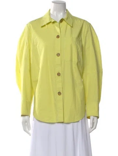 Pre-owned Rejina Pyo Long Sleeve Button-up Top In Multi