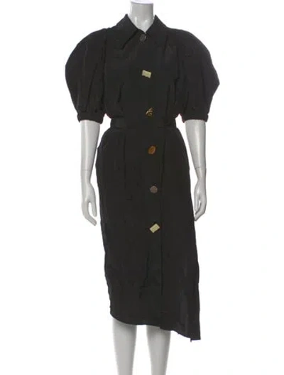 Pre-owned Rejina Pyo Midi Length Dress In Black