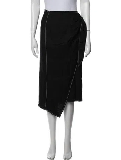 Pre-owned Rejina Pyo Midi Length Skirt In Black