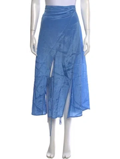 Pre-owned Rejina Pyo Midi Length Skirt In Blue
