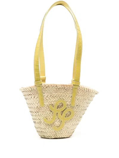Rejina Pyo Mini Basket Tote In Neutrals