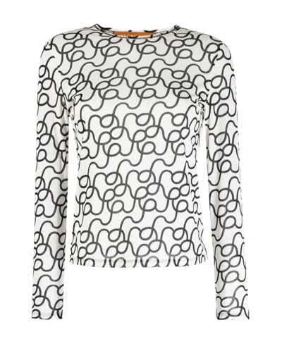 REJINA PYO PATTERN PRINTED LONG-SLEEVED T-SHIRT
