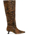 Rejina Pyo Pillar 40mm Leather Boots In Brown