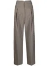 Rejina Pyo Piper Wide-leg Trousers In Grau