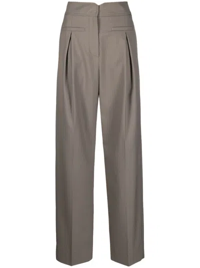 Rejina Pyo Piper Wide-leg Trousers In Grey