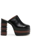 Rejina Pyo Polly 120m Platform Mules In Black