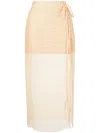 Rejina Pyo Reya Layered Midi Skirt In Gelb