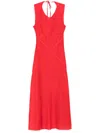 Rejina Pyo Sadie Open-back Midi Dress In Red