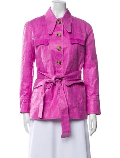 Pre-owned Rejina Pyo Utility Jacket In Purple