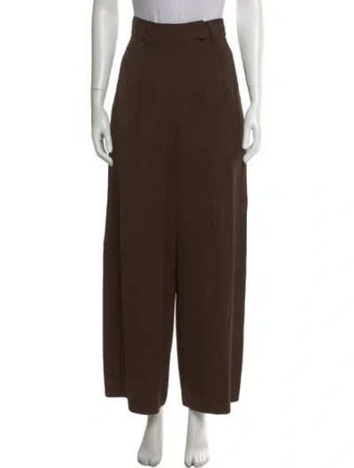 Pre-owned Rejina Pyo Wide Leg Pants In Brown