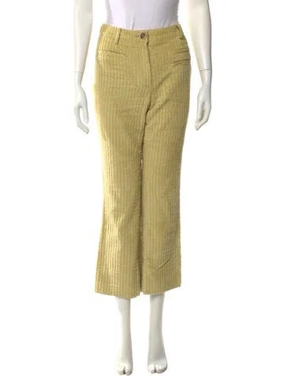 Pre-owned Rejina Pyo Wide Leg Pants In Green