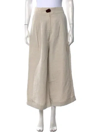 Pre-owned Rejina Pyo Wide Leg Pants In Neutrals