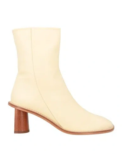 Rejina Pyo Woman Ankle Boots Cream Size 8 Sheepskin
