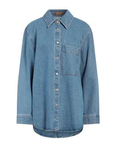 Rejina Pyo Woman Denim Shirt Blue Size M Organic Cotton