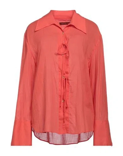 Rejina Pyo Woman Shirt Coral Size L Cotton