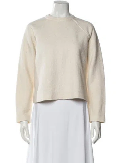 Pre-owned Rejina Pyo Wool Crew Neck Sweater In Neutral