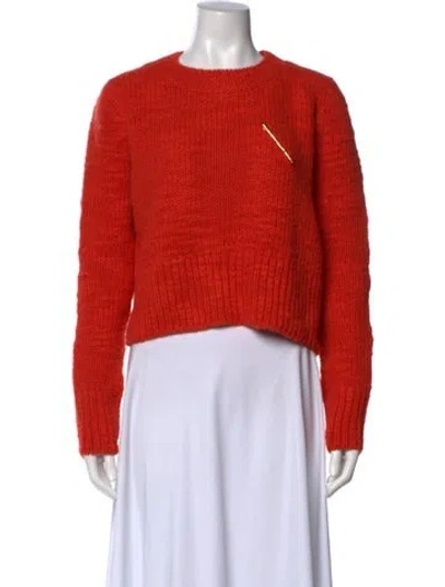 Pre-owned Rejina Pyo Wool Crew Neck Sweater W/ Tags In Orange