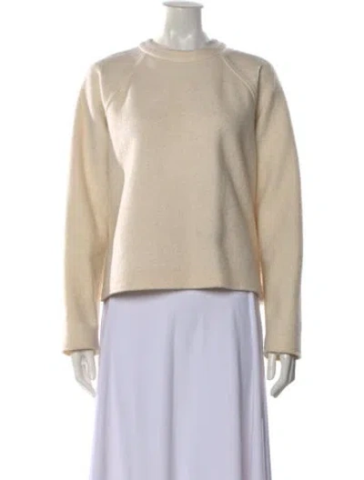 Pre-owned Rejina Pyo Wool Crew Neck Top In Neutral