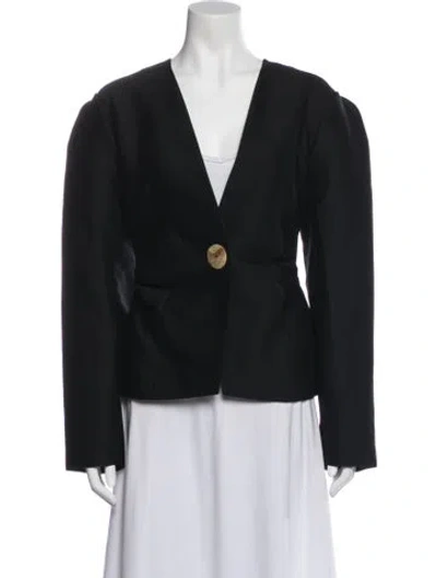 Pre-owned Rejina Pyo Wool Evening Jacket In Black