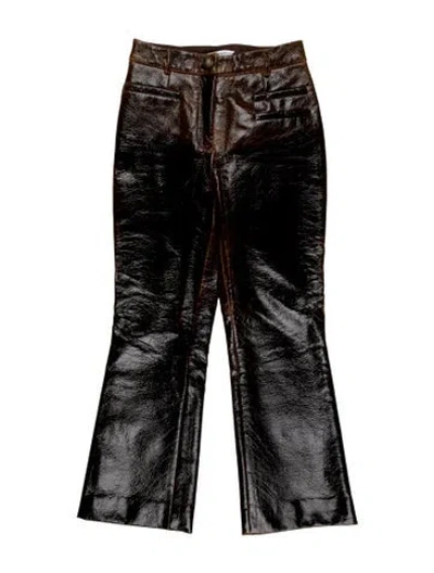 Pre-owned Rejina Pyo Wool Straight Leg Pants W/ Tags In Brown
