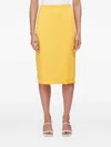 Rejina Pyo Zip-up Midi Skirt In Yellow