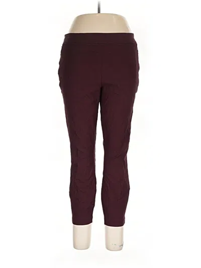 Pre-owned Rekucci Active Pants In Burgundy