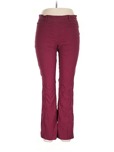 Pre-owned Rekucci Casual Pants In Burgundy