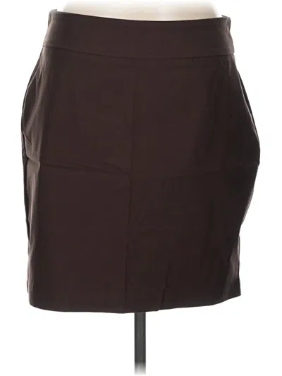 Pre-owned Rekucci Formal Skirt In Brown