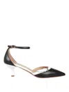 Relac Pointed Toe Heels With Ankle Strap In Pink