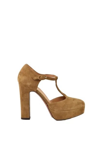Relac Leather Shoes - Beige In Animal Print