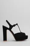 Relac Sandals In Black Suede In Black
