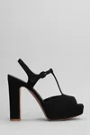Relac Sandals In Black Suede In Black