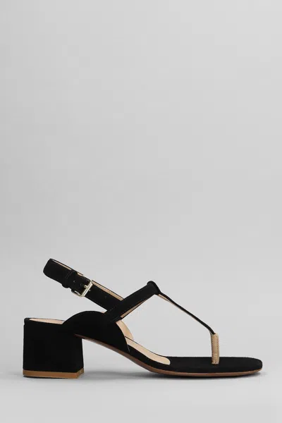 Relac Sandals In Black Suede