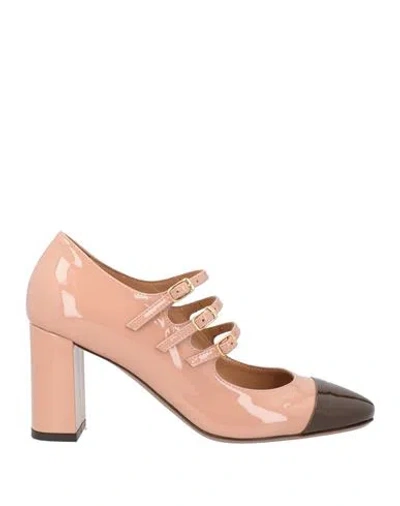 RELAC RELAC WOMAN PUMPS ANTIQUE ROSE SIZE 8 LEATHER