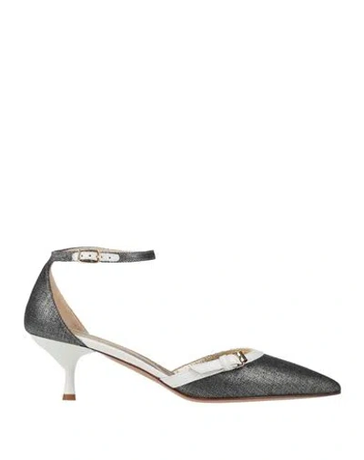 Relac Woman Pumps Charcoal Size 8 Textile Fibers In Gray