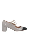 Relac Woman Pumps Grey Size 10 Leather