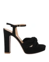 Relac Sandals In Black Suede In Black