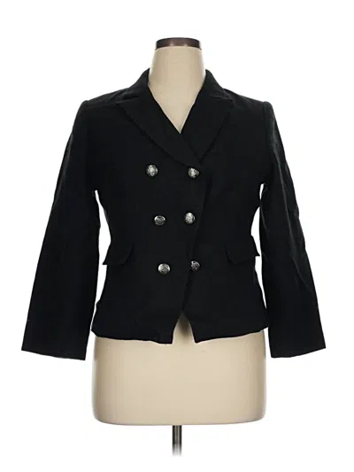 Pre-owned Relativity Blazer Jacket In Black