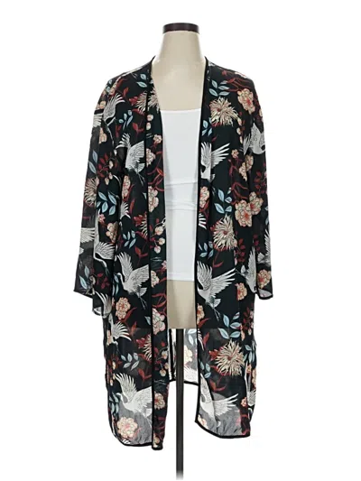 Pre-owned Relativity Cardigan Sweater In Black